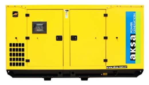 Промисловий дизельний генератор Aksa APD 201A, 380 Вольт / 230 Вольт, потужність 160 кВт.